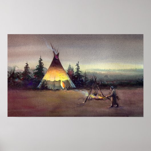 TIPI LIGHTS by SHARON SHARPE Poster (Vorne)