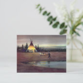 TIPI LIGHTS by SHARON SHARPE Postkarte (Stehend Vorderseite)