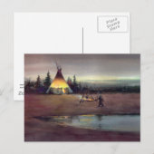TIPI LIGHTS by SHARON SHARPE Postkarte (Vorne/Hinten)