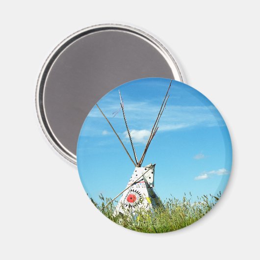Tipi Magnet (Vorderseite/Rückseite)