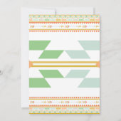 Tipi Native Amerikanische Ureinwohner Pow Wow Gebu Einladung (Rückseite)