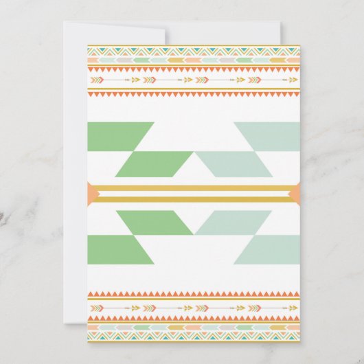 Tipi Native Amerikanische Ureinwohner Pow Wow Gebu Einladung (Rückseite)