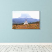 Tipi, Oberberg, Montana Leinwanddruck (Insitu (Holzboden))