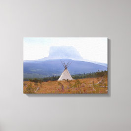 Tipi, Oberberg, Montana Leinwanddruck