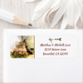 Tipi und Heart Arrow Boho Teepee Adresse (Insitu)