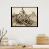 Tipi von Frau American Horse SD 1891 Poster (Küche)