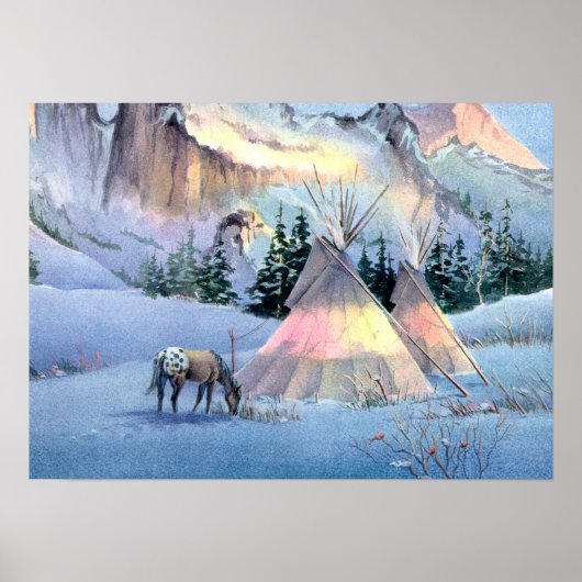 TIPI WINTER APPALOSA von SHARON SHARPE Poster (Vorne)
