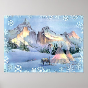TIPI WINTER APPALOSA von SHARON SHARPE Poster