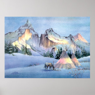 TIPI WINTER APPALOSA von SHARON SHARPE Poster