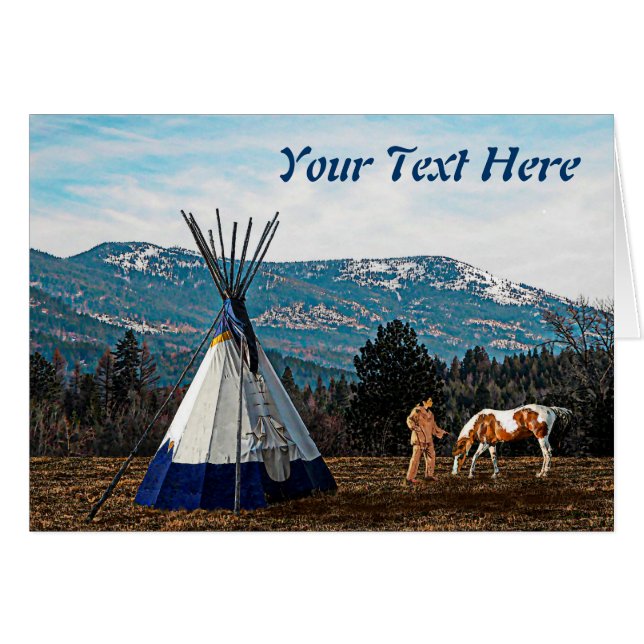 Tipi - Winter Camp (Vorderseite (Horizontal))