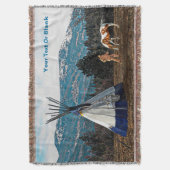 Tipi - Winter Camp Decke (Vorderseite Vertikal)