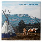 Tipi - Winter Camp Fliese (Vorderseite)