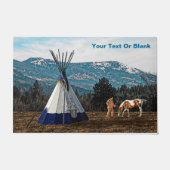 Tipi - Winter Camp Fußmatte (Vorderseite)