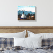 Tipi - Winter Camp Leinwanddruck (Insitu (Schlafzimmer))