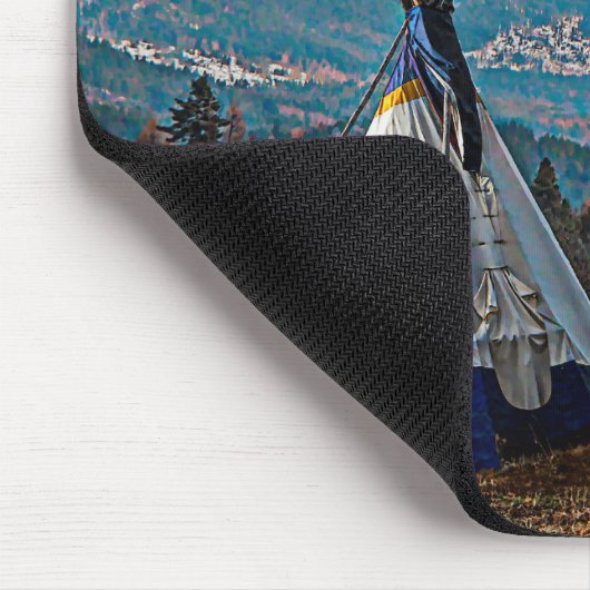 Tipi - Winter Camp Mousepad (Ecke)