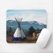 Tipi - Winter Camp Mousepad (Mit Mouse)