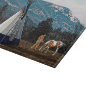 Tipi - Winter Camp Schneidebrett (Ecke)