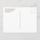 Tipis bei Fort Gewerkschaft Trading Post NHS, Nort Postkarte (Rückseite)