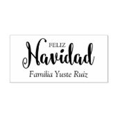 Tipografía Feliz Navidad en Español Gummistempel (Prägung)