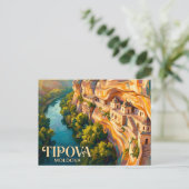 Tipova-Kloster Moldawien Postkarte (Stehend Vorderseite)