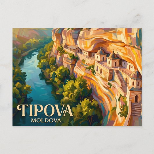 Tipova-Kloster Moldawien Postkarte (Vorderseite)