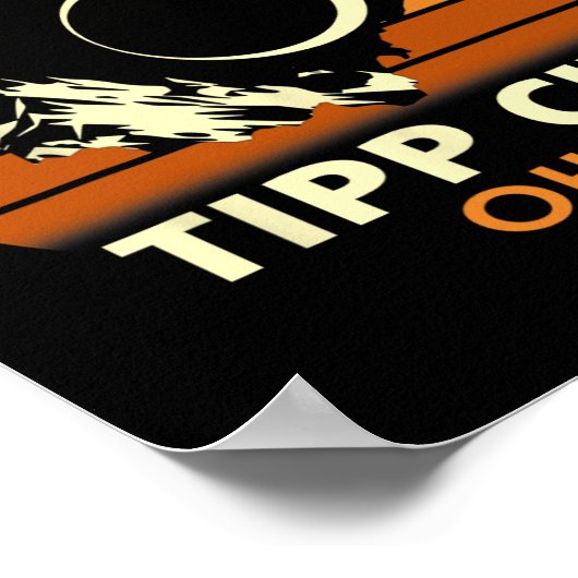 Tipp City Ohio Total Solar Eclipse 2024 Poster (Ecke)