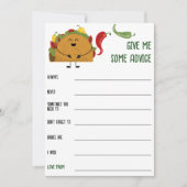 Tipp für Mexikanerinnen: Babydusche Einladung (Vorderseite)