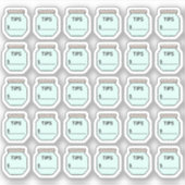 Tipp Jar Money Tracking Planner Aufkleber (Vorderseite)