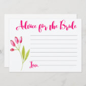 Tipp-Karte für Brautparty-Spiel Bridge Einladung (Vorne/Hinten)