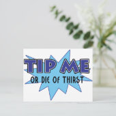 Tipp mir.... postkarte (Stehend Vorderseite)