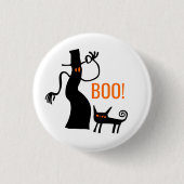 Tipp o' der HutHalloween-Ghost-Button Button (Vorderseite)