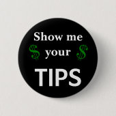 Tipp Server-Spaß in benutzerdefinierter Größe anze Button (Vorderseite)