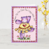 Tipp-Zehe - Grußkarte Karte (Gelbe Blume)