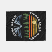 Tippecanoe River State Park Indiana Waldcamping Fleecedecke (Vorderseite (Horizontal))
