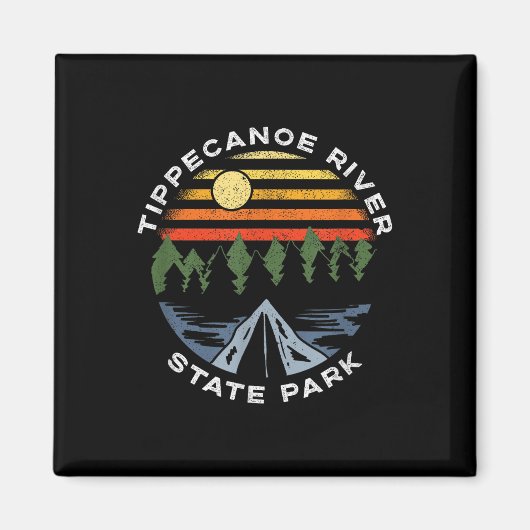 Tippecanoe River State Park Indiana Waldcamping Magnet (Vorne)