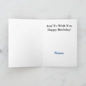 Tippen der Test Quote Ham Radio Birthday Card Karte (Innenseite)