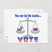 Tippen Sie auf die Skalenwahl Postkarte (Vorne/Hinten)