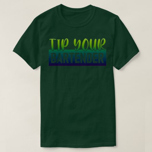 Tippen Sie auf Ihren BARKEEPER Barkeeper Funny Bar T-Shirt (Design vorne)