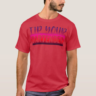 Tippen Sie auf Ihren BARKEEPER Barkeeper Funny Bar T-Shirt