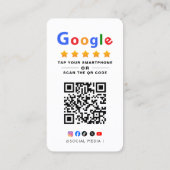 Tippen Sie hier, um den Google-Bewertungs-QR-Code Visitenkarte (Rückseite)