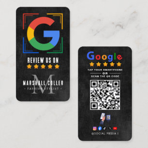 Tippen Sie hier, um Google-Bewertungs-QR-Code Goog Visitenkarte