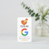 Tippen Sie hier, um Google Pizza Restaurant zu bew Visitenkarte (Stehend Vorderseite)