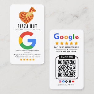 Tippen Sie hier, um Google Pizza Restaurant zu bew Visitenkarte