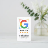 Tippen Sie hier, um Google Review QR Code Google B Visitenkarte (Stehend Vorderseite)