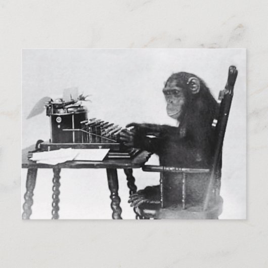 Tippenaffe Postkarte (Vorderseite)