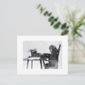 Tippenaffe Postkarte (Stehend Vorderseite)