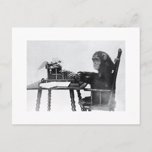 Tippenaffe Postkarte (Vorderseite)
