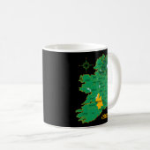 Tipperary Ireland Landkreis Map Eire Irish Travel Kaffeetasse (VorderseiteRechts)