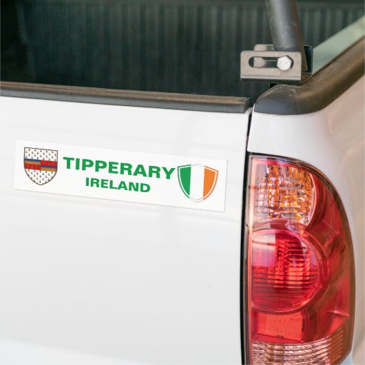 Tipperary Ireland Wappen und irische Flagge Autoaufkleber (Auf Lkw)