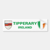 Tipperary Ireland Wappen und irische Flagge Autoaufkleber (Vorne)